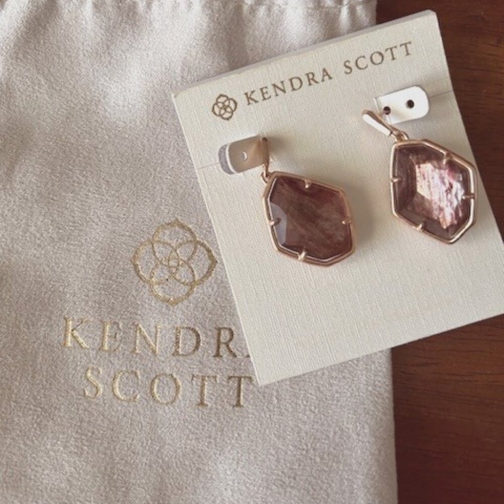 Kendra Scott Dax Sable Mica Drop Earrings